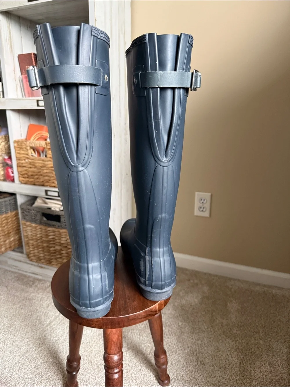 Hunter Tall Rain Boots in Slate Navy